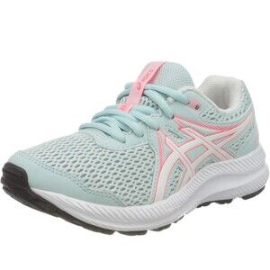 Asics Contend 7 GS Kids Running Shoes, Youth Size 5.5 - Aqua Angel/White \
